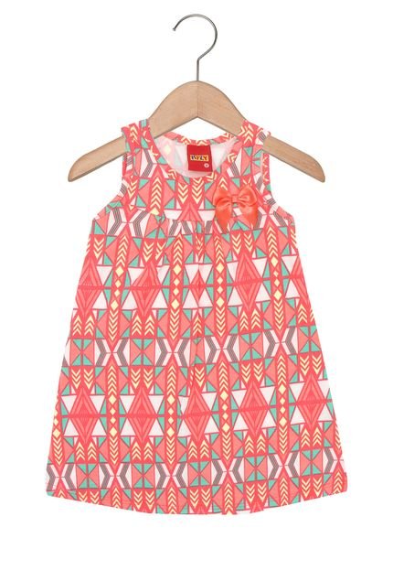 Vestido Kyly Menina Coral - Marca Kyly