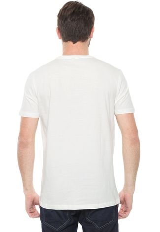 Camiseta Calvin Klein Bordada Off-White