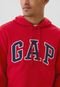 Blusa de Moletom Fechada GAP Logo Vermelha - Marca GAP