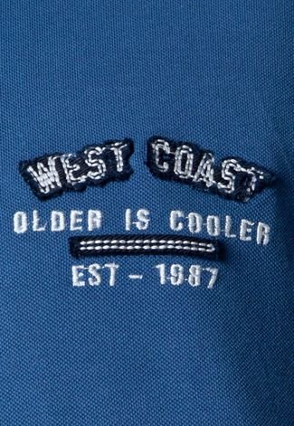 Camisa Polo West Coast Older Azul