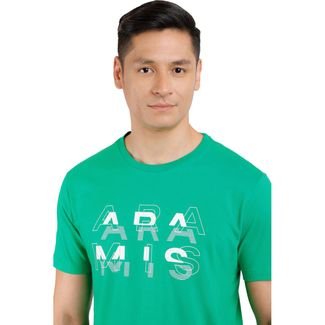 Camiseta Aramis Modern Logo In24 Verde Cacto Masculino