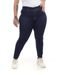 Calça Jeans Skinny Plus Size Feminina Cintura Alta Barra Desfiada 22710   Escura Consciência - Marca Consciência