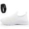 Kit Tênis Feminino Esportivo Calce Fácil Conforto Sapatore Branco e Relógio LED - Marca Sapatore