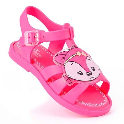 Sandália Infantil Feminina WorldColors  Alice Kids - Pink Barbie - Marca WorldColors