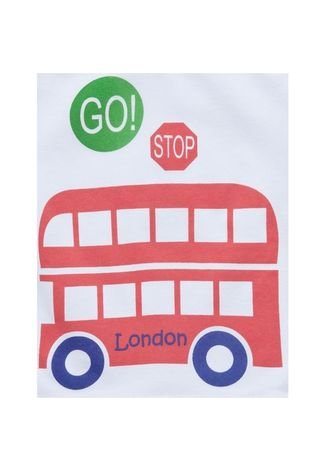Conjunto London Bus Branco