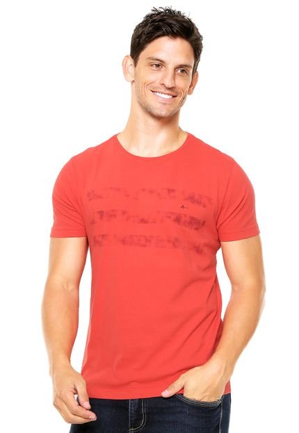 Camiseta Aramis Regular Fit Listras Laranja - Marca Aramis