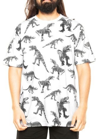 Camiseta Blunt Freak Dinosaur Branca