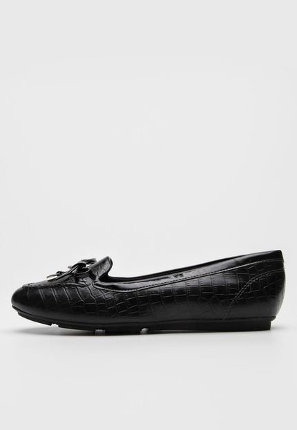 Mocassim Piccadilly Croco Preto - Marca Piccadilly