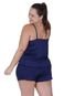 Baby Doll Plus Size Detahe de Renda Adulto Feminino Terra e Mar Marinho - Marca TERRA E MAR MODAS