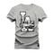 Camiseta Plus Size Unissex Premium T-shirt LA Paisagens - Cinza - Marca Nexstar