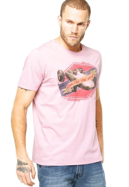 Camiseta Colcci Slim Run Rosa - Marca Colcci
