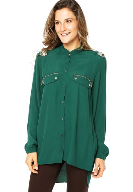 Camisa Colcci Rosie Tigre Verde - Marca Colcci