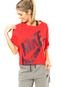 Camiseta Nike Sportswear Cropped Top Camo Vermelha - Marca Nike Sportswear