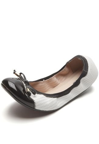 Sapatilha DAFITI SHOES Verniz Branca - Compre Agora