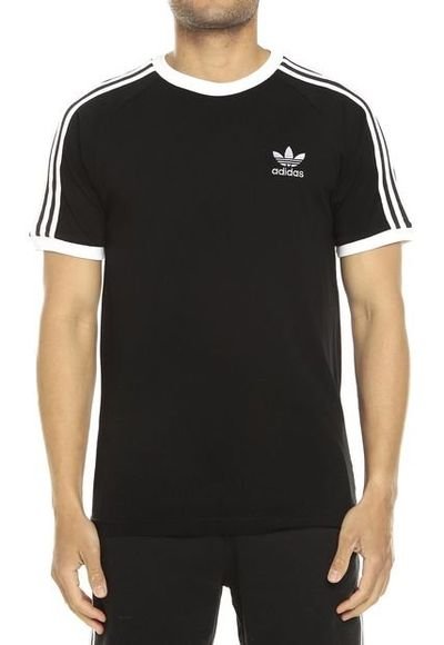 Camiseta Negra-Blanca adidas Originals 3 - Stripes Tee Ahora Dafiti Colombia