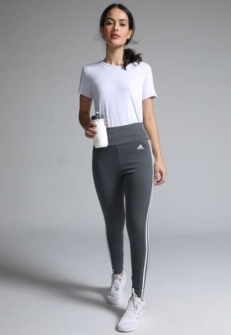 Legging adidas Performance Essentials Grafite - Compre Agora