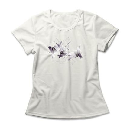 Camiseta Feminina Shards Of Glass - Off White - Marca Studio Geek 