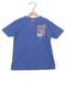 Camiseta Manga Curta Kyly Game Over Infantil Azul - Marca Kyly