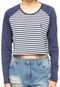 Blusa Manga Longa Volcom Lived In Stripe Azul - Marca Volcom