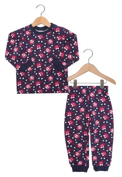 Pijama Tip Top Longo Menina Azul - Marca Tip Top