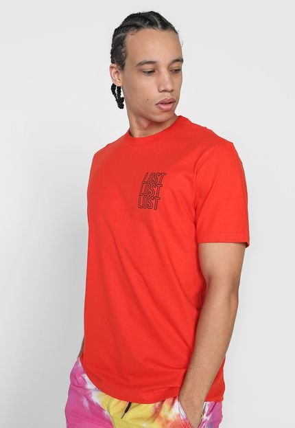 Camiseta ...Lost Distorced Vermelha - Marca ...Lost