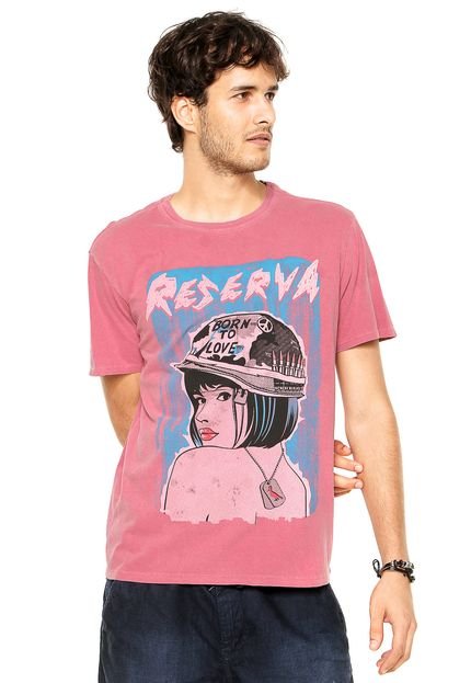 Camiseta Reserva Born To Love Rosa - Marca Reserva