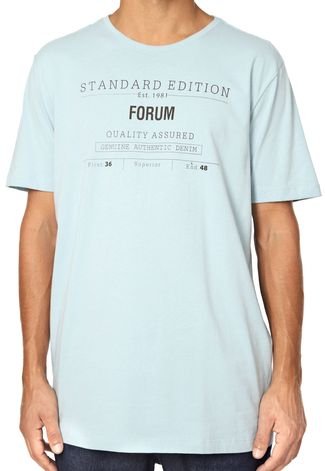 Camiseta Forum Estampada Azul