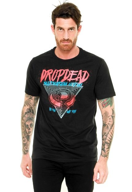 Camiseta Drop Dead Bold Brushed Preta - Marca Drop Dead