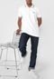 Camisa Polo Calvin Klein Jeans Reta Frisos Branca - Marca Calvin Klein Jeans