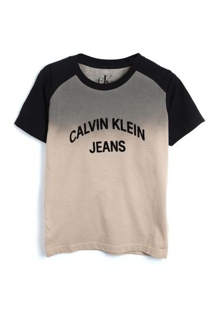 Camiseta Calvin Klein Kids Menina Lettering Off-White - Marca Calvin Klein Kids