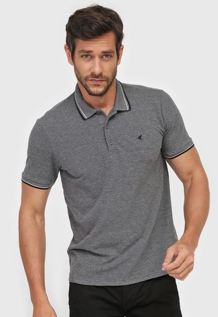 Camisa Polo Malwee Slim Frisos Cinza - Marca Malwee