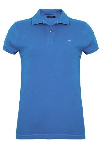 Camisa Polo Ellus Logo Azul