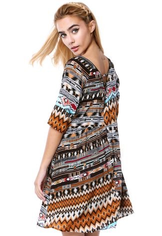 Vestido DAFITI JOY Bege - Compre Agora