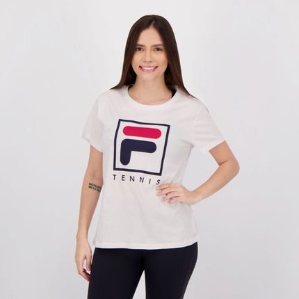 Camiseta Fila Soft Urban Feminina Branca Logo - Marca Fila