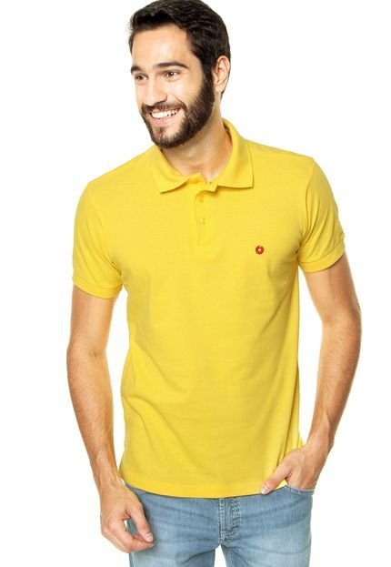 Camisa Polo Iódice Denim Bordado Amarela - Marca Iódice Denim