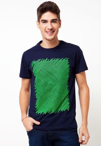 Camiseta FiveBlu Geometric Azul
