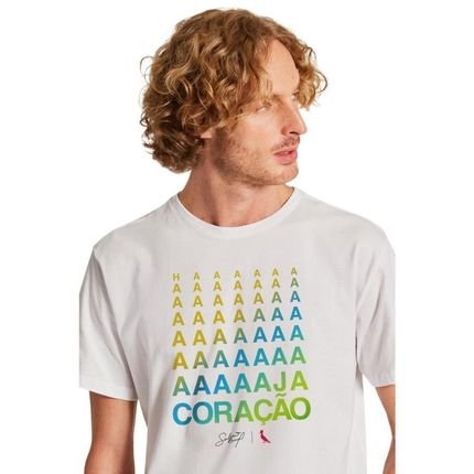 Camiseta Galvao Haja Coracao Reserva Branco - Marca Reserva