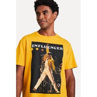 Camiseta Estampada Influencer Stage Abr Reserva Amarelo