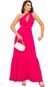 Vestido Longo Multiformas Lina Amarração Rosa - Marca Cia do Vestido