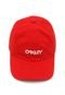 Boné Oakley Strapback 6 Panel Washed Hat Vermelho - Marca Oakley