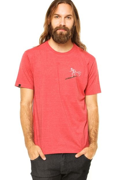 Camiseta Manga Curta Rusty SB Stacked Vermelho - Marca Rusty