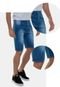 Bermuda Jeans Masculina Tradicional Azul Marinho Versatti México - Marca Versatti
