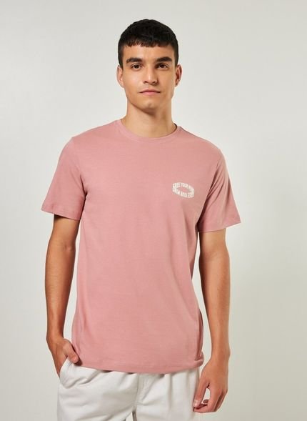 Camiseta Rosa Claro Com Escrito - Marca Youcom