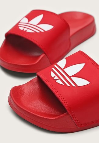 Chinelo Slide adidas Originals Adilette Lite Vermelho