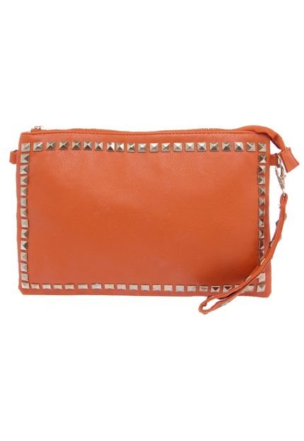 Clutch FiveBlu Rebites Laranja - Marca FiveBlu