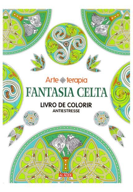 Livro de Colorir Fantasia Celta Alaude - Marca Alaude