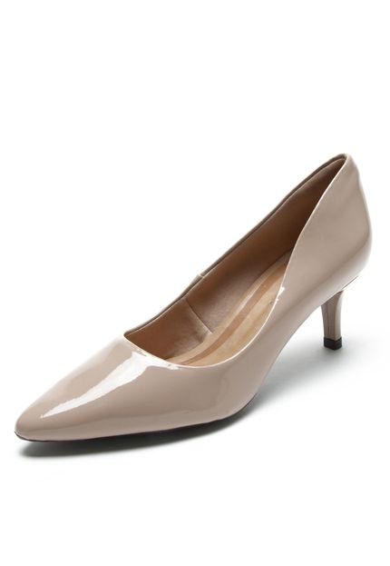 Scarpin Crysalis Verniz Bege - Marca Crysalis