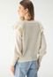 Cardigan Tricot Only Detalhe Manga Off-White - Marca Only