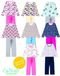 kit 4 Pijama 1 ao 14 Infantil Juvenil Menina Algodão Inverno Multicolorido - Marca CANOAH CONFECÇÃO