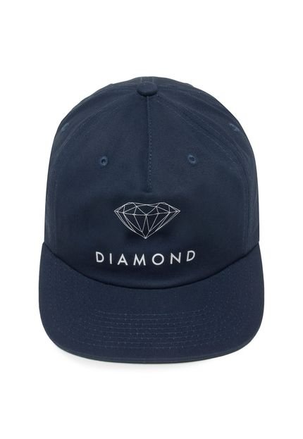 Boné Diamond Supply Co Snapback Futura Sign Azul - Marca Diamond Supply Co